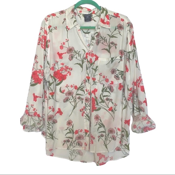 George Tops - Floral Blouse - size XL